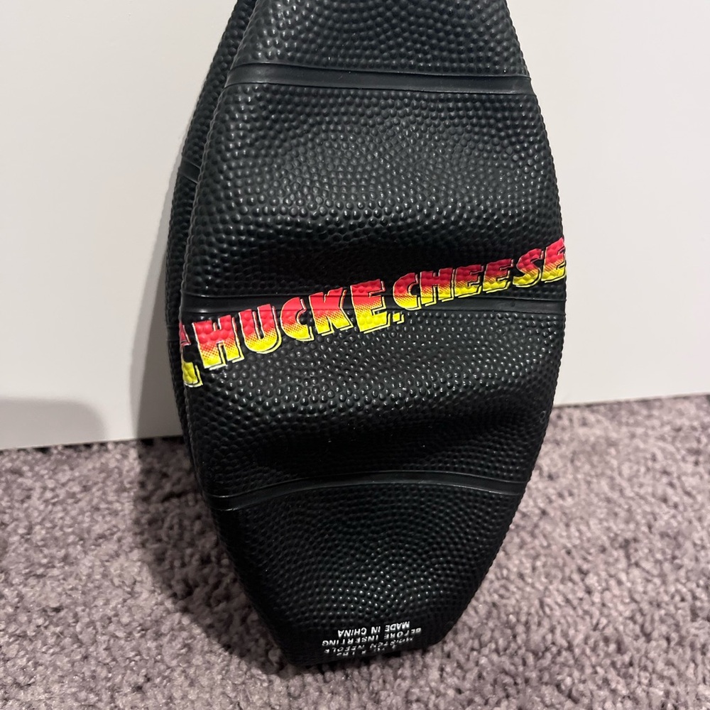 1998 Air Chuck E Cheese Black Mini Basketball Show Biz Pizza